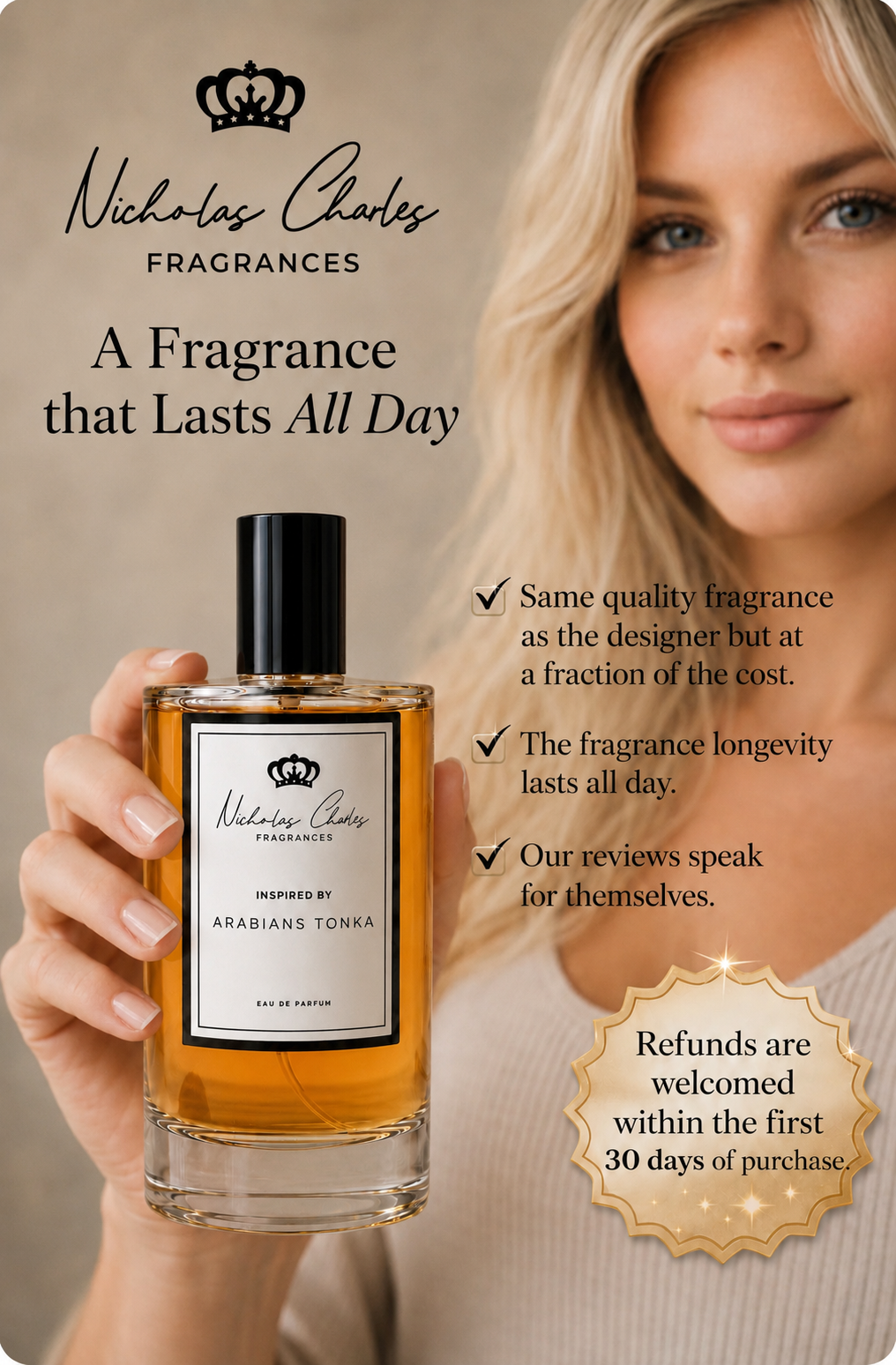 Arabian Tonka Inspired Perfume | Montale Dupe | Nicholas Charles