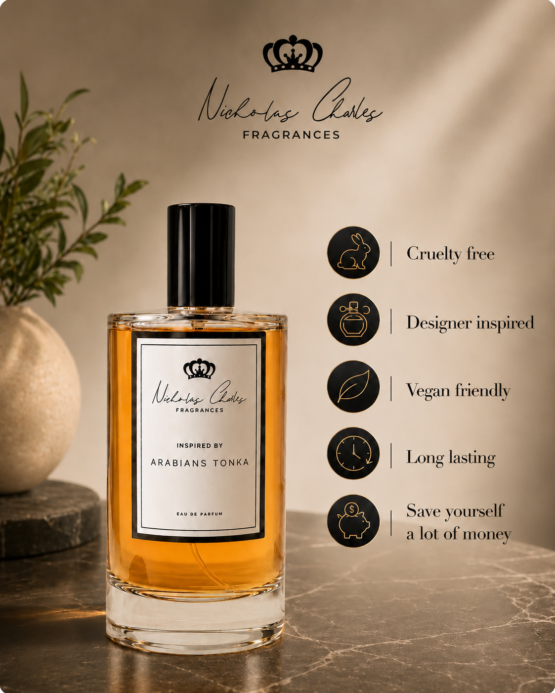 Arabian Tonka Inspired Perfume | Montale Dupe | Nicholas Charles