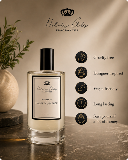 Halfeti Leather Inspired Fragrance | Penhaligon's Scent | Nicholas Charles