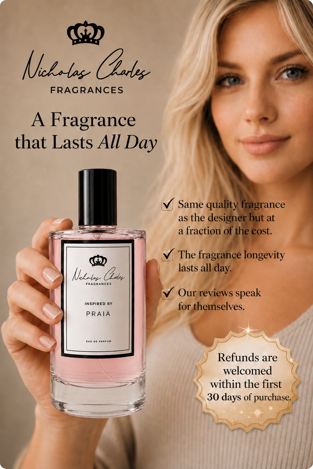 Praia by Nicholas Charles – Exclusive Luxury Fragrance Created In-House