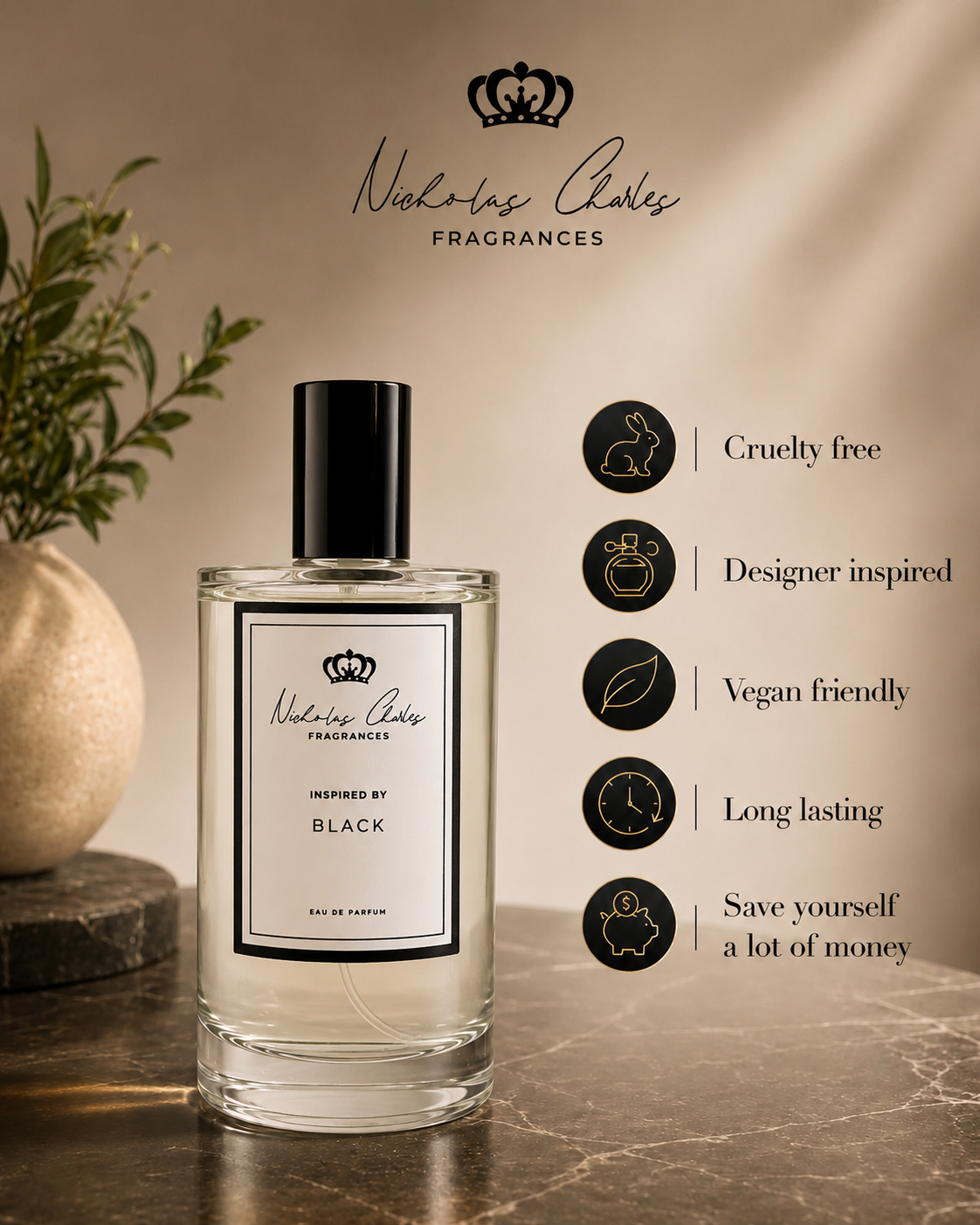 Luna Rossa Black Inspired Fragrance - Prada Dupe | Nicholas Charles