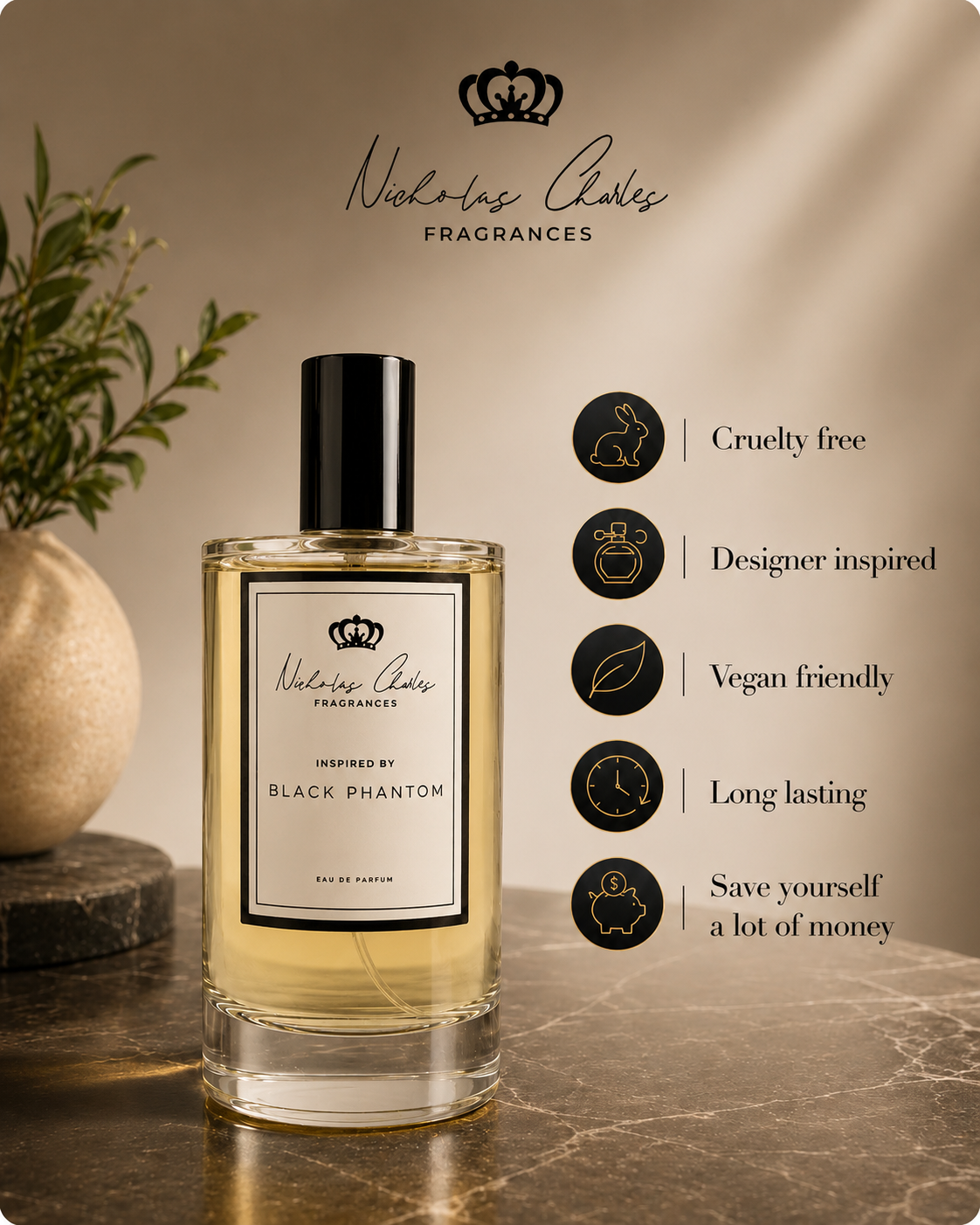 Black Phantom Inspired Fragrance | Kilian Scent | Nicholas Charles