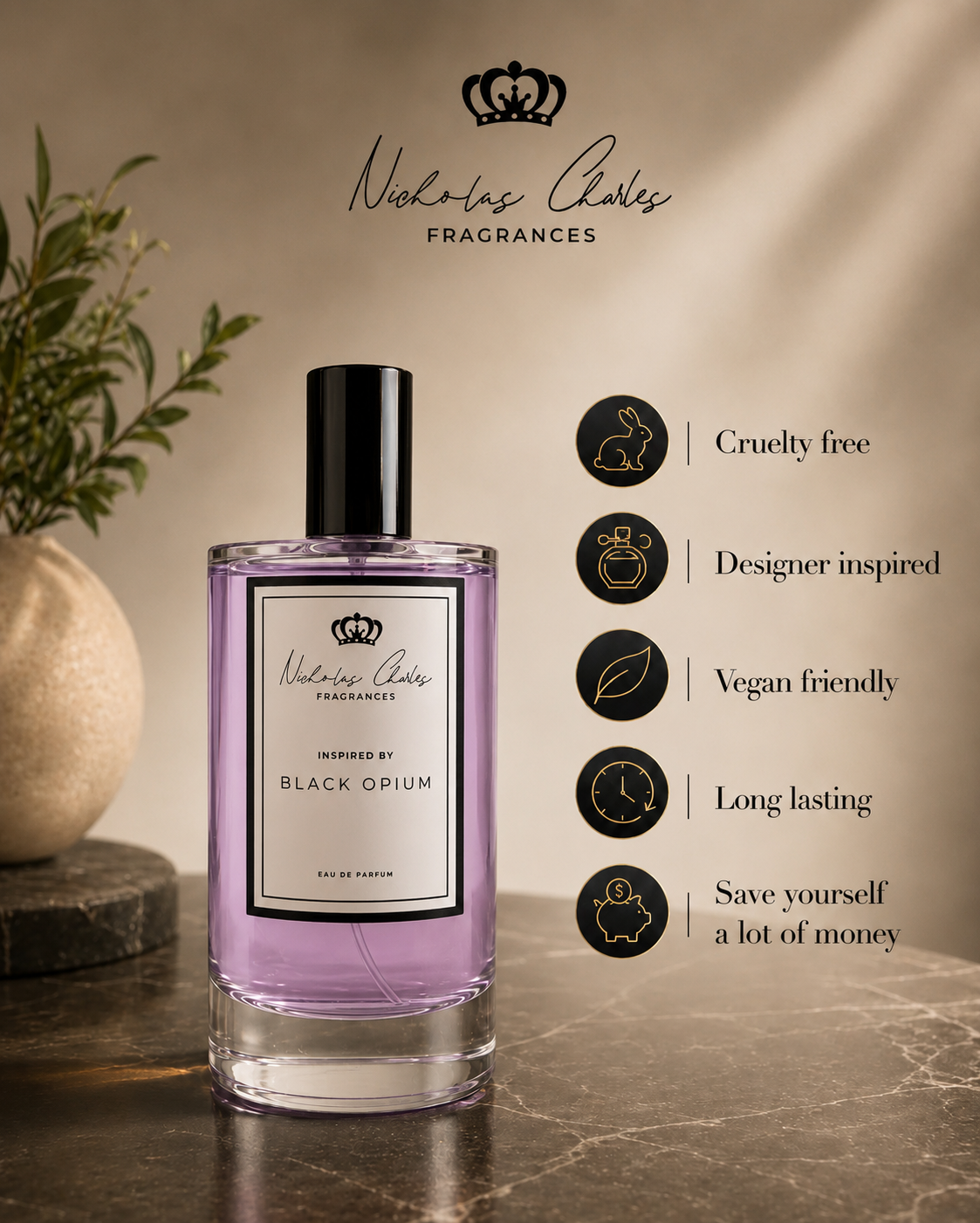 Inspired by Black Opium by YSL
