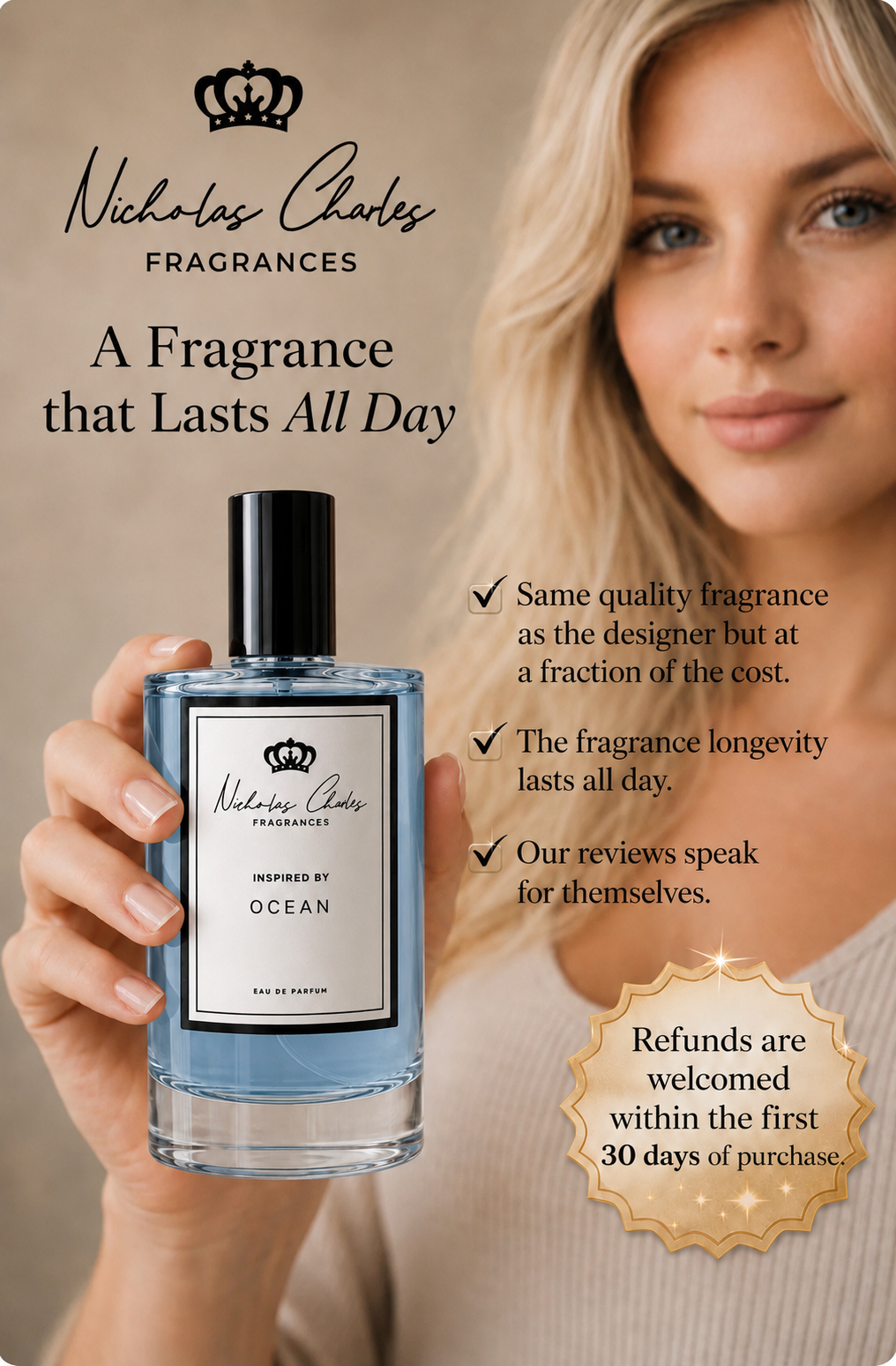 Ocean Perfume | Inspired by Armani Acqua di Gioia | Nicholas Charles